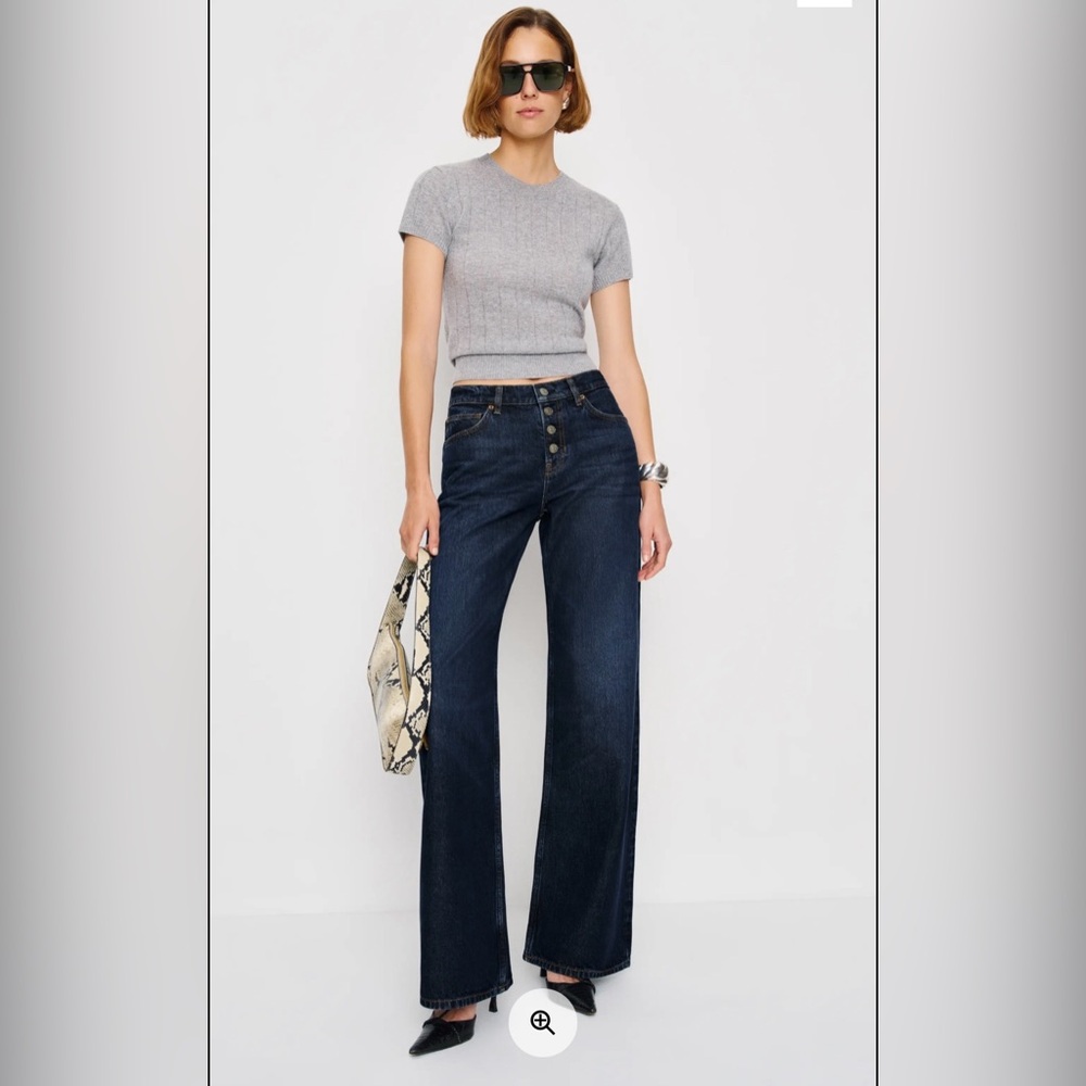 Reformation Dark Blue Flare Jeans